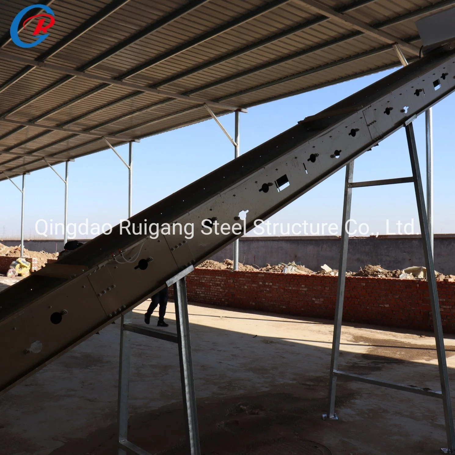 China Prefabricated Steel Structure Two-Story Chicken House