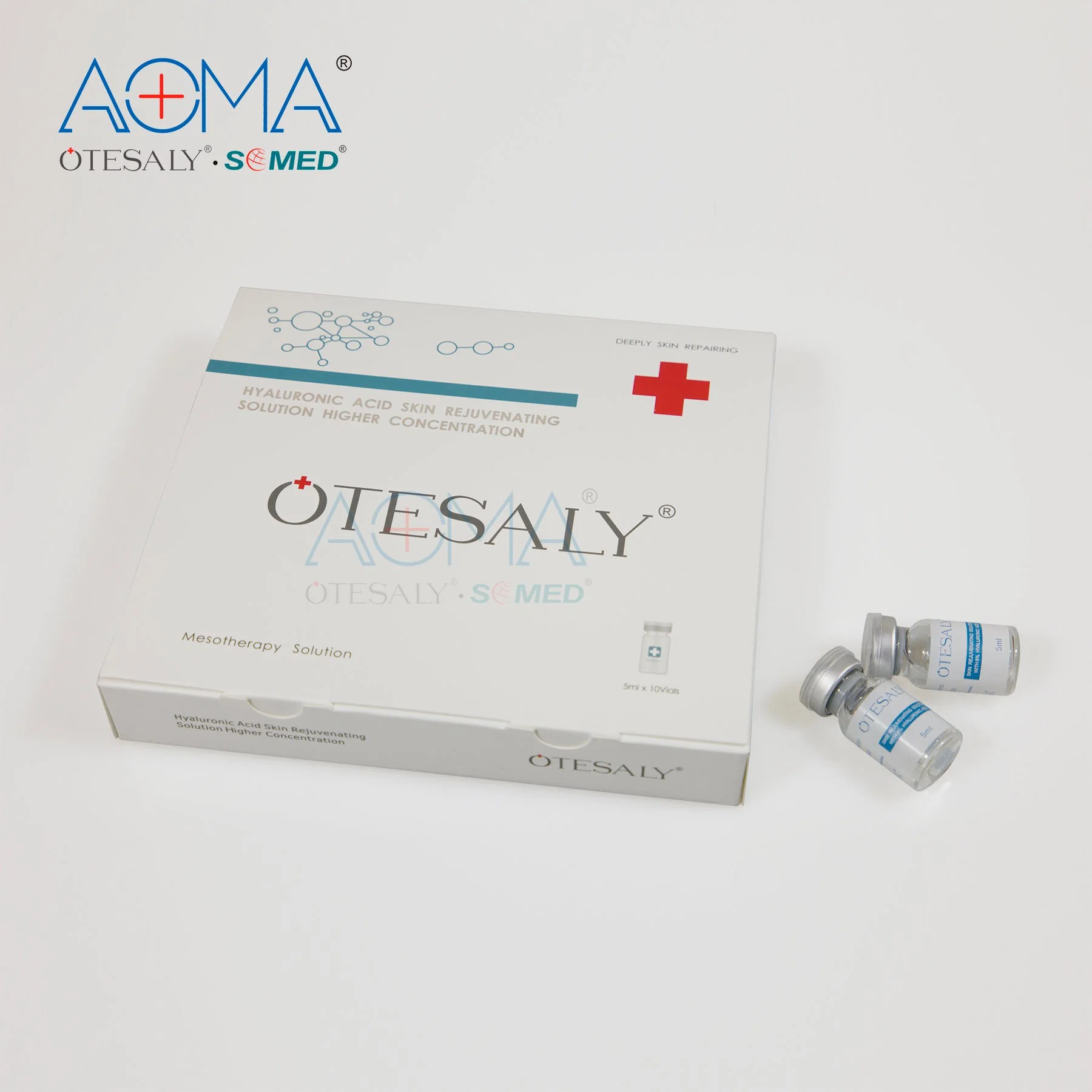 Otesaly High quality/High cost performance  Skin Rejuvernation with 8% Hyaluronic Acid Skin Care Mesotherapy Solution Via Meso Roller