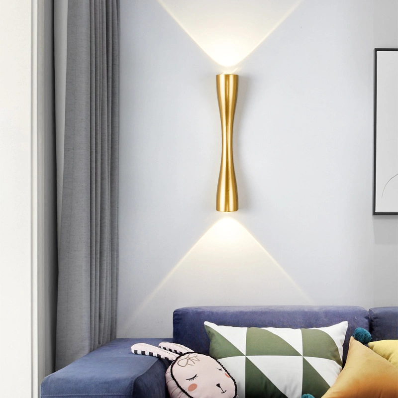 Moderne et minimaliste imperméable intérieur et extérieur LED Appliques murales haut et bas