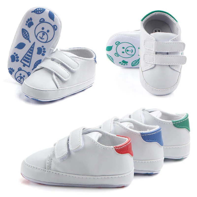 Zapatos blancos niños primer Walker suave Baby House Zapatos