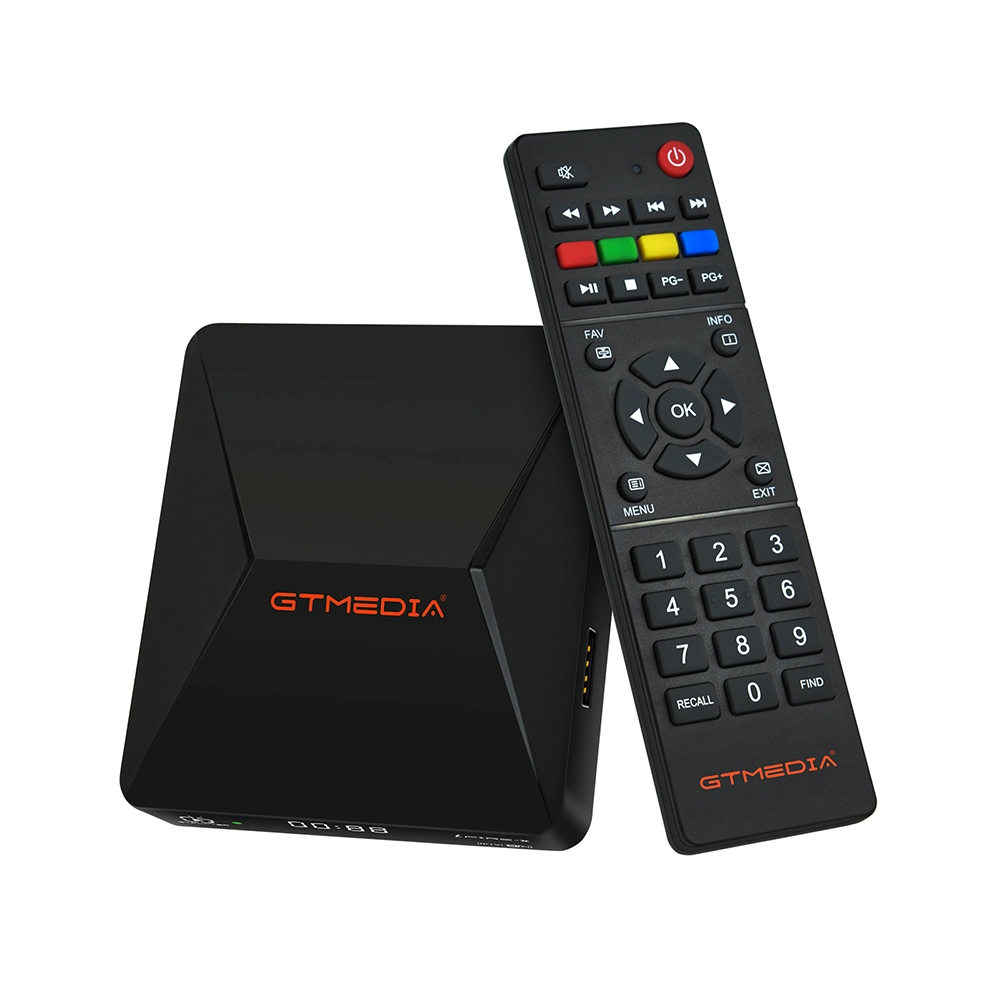 جي تي ميديا آيفاير 2 جهاز استقبال IPTV مع صندوق رمز Xtream M3u الرقمي العلوي إذاير II TV محول 1080 بكسل (H. 265) مدمج واي فاي يدعم M3u جي تي ميديا آيفاير 2 صندوق تلفزيون