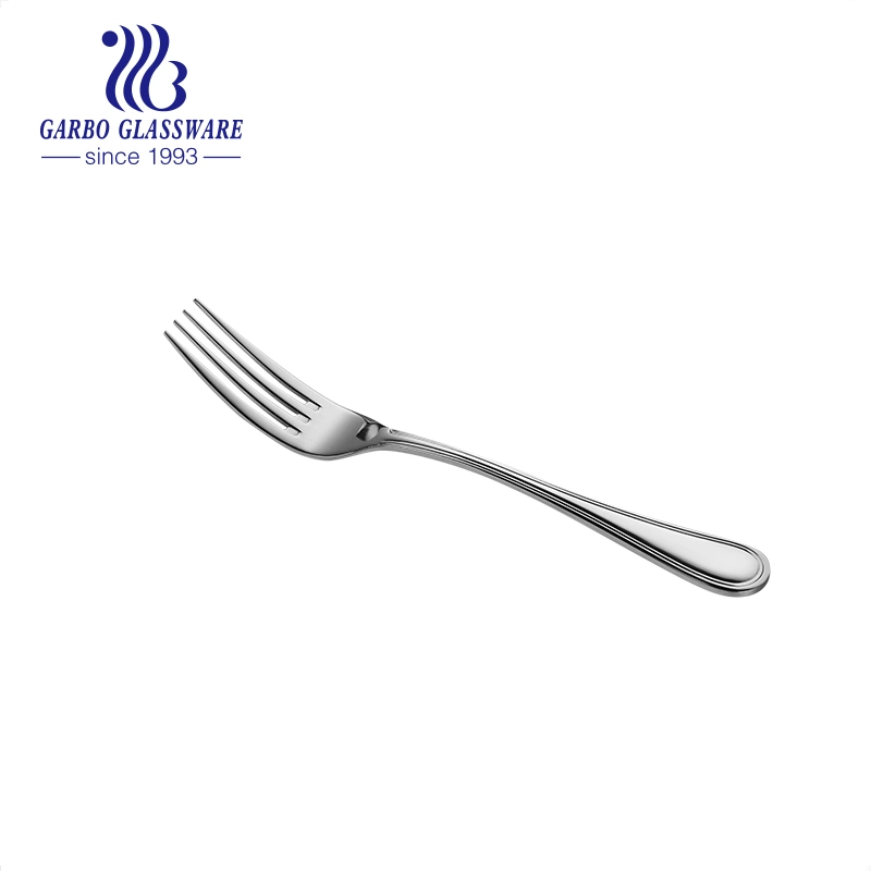 Clear 430 Stainless Steel Dinner Fork with Custom Packaging and Logo