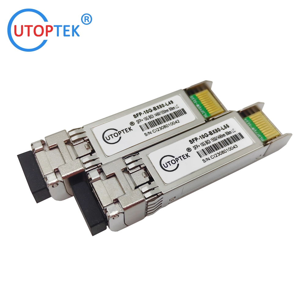 10g SFP Bidi 80km1490/1550 Gigabit Single Fiber 10g Transceiver 80km SFP+ Module