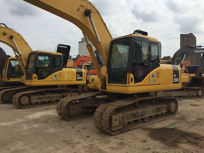 Second Hand Komatsu PC200-7 (20t) Multifunction Backhoe Crawler Heavy Duty Backhoe Excavator