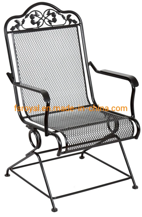 Wholesale/Supplier Outdoor Leisure Patio Resort Hotel Restaurant Balcony Steel Mesh America Bistro Chair Furniture