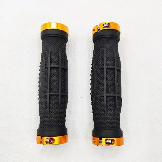 Bicycle Double Aluminum Ring Handle Grips Mountain Bike Colorful Aluminum
