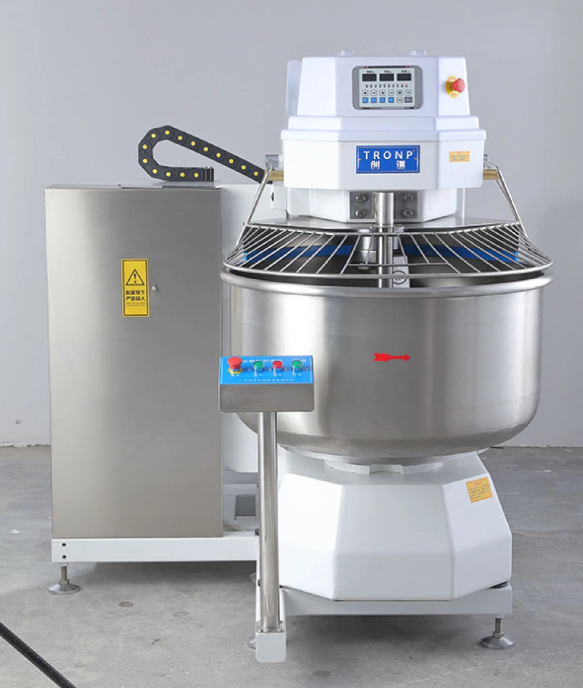 Commercial Large-Capacity Double Speed Kneading Mixer Durable Dough Spiral Mixer Kitchen Equipment