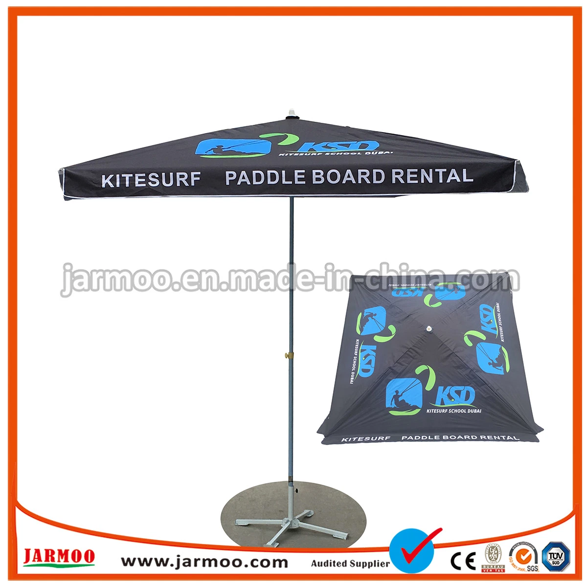 Outdoor Folding Patio Parasol Promotional Umbrella