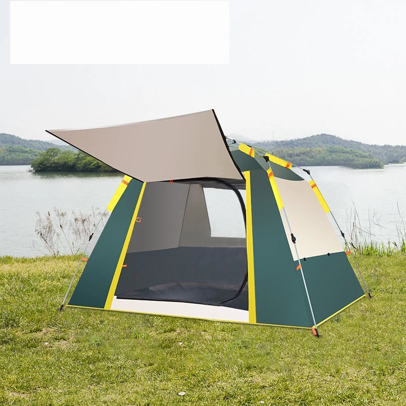Factory Wholesale/Supplier Outdoor Tent Automatic 3-4 Person Beach Quick Open Folding Camping Double Rainproof Camping Tent