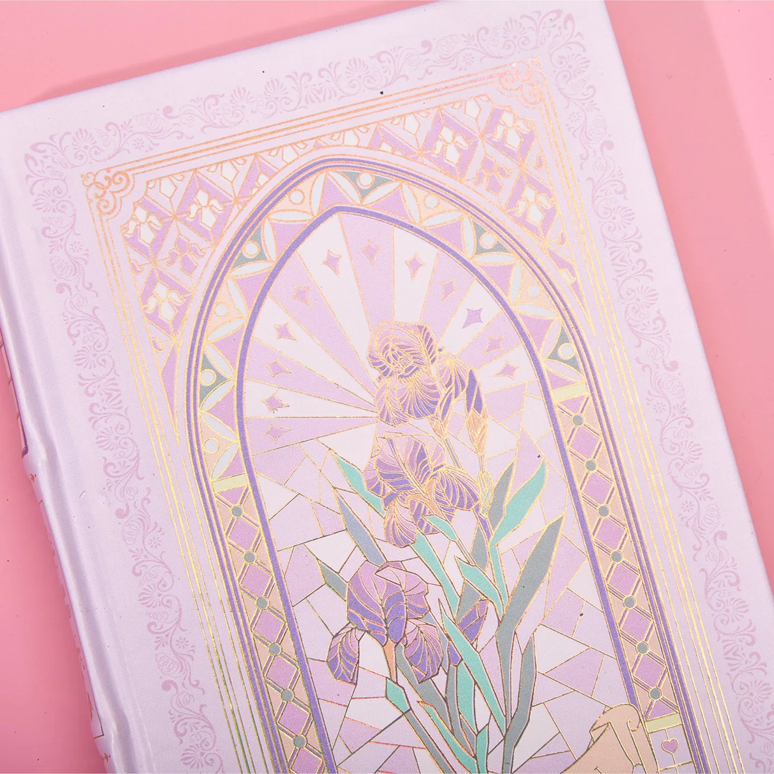 Dream Garden Gold Edge Bamboo Back Notebook