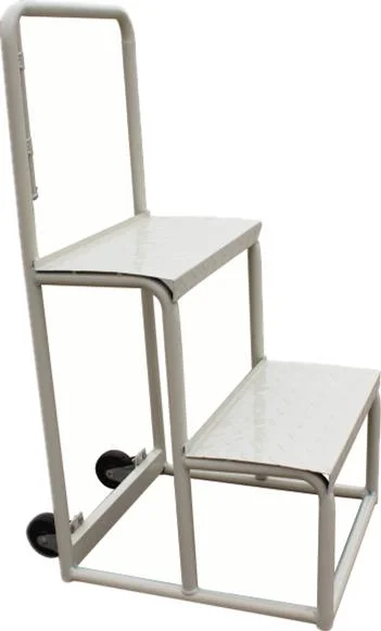 Steel Warehouse Rolling Step Ladder Manufacturer