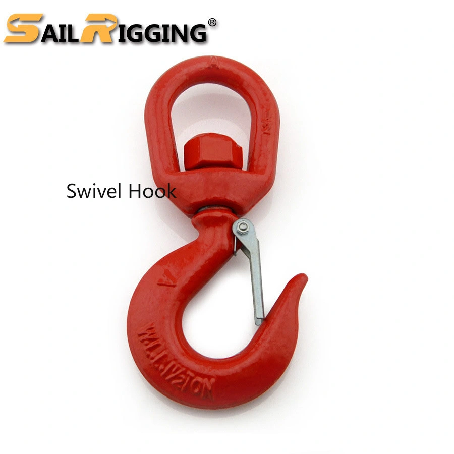 Steel Drop Forged S322 Heavy Lifting Swivel Hook Chain Accessories