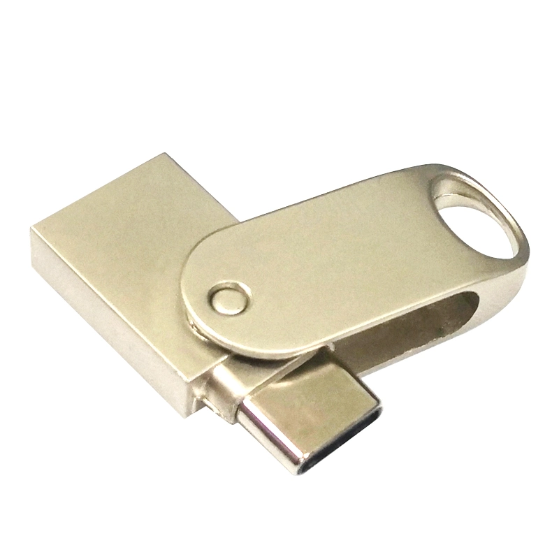 High quality/High cost performance  Design Metal Swivel OTG USB Pen Drive 8GB 16GB 32GB 64GB USB Flash Drive for Smartphone