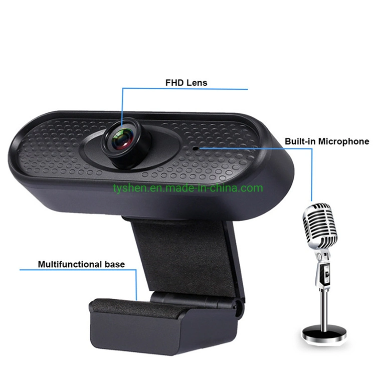 Ordinateur avec microphone de la caméra, 480p, 720p, 1080P, 2K, 4K pixels disponibles