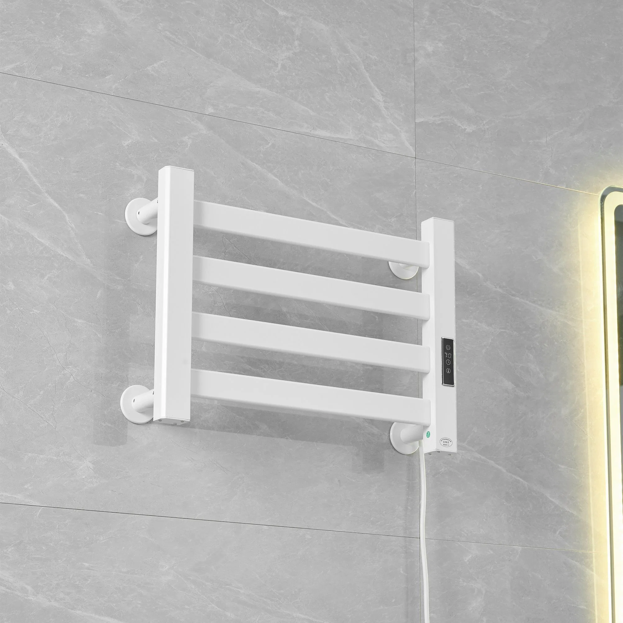 Waterproof Ipx4 Electric Heated Wall Mounted Towel Rack Bathroom Warmer Towel Radiator