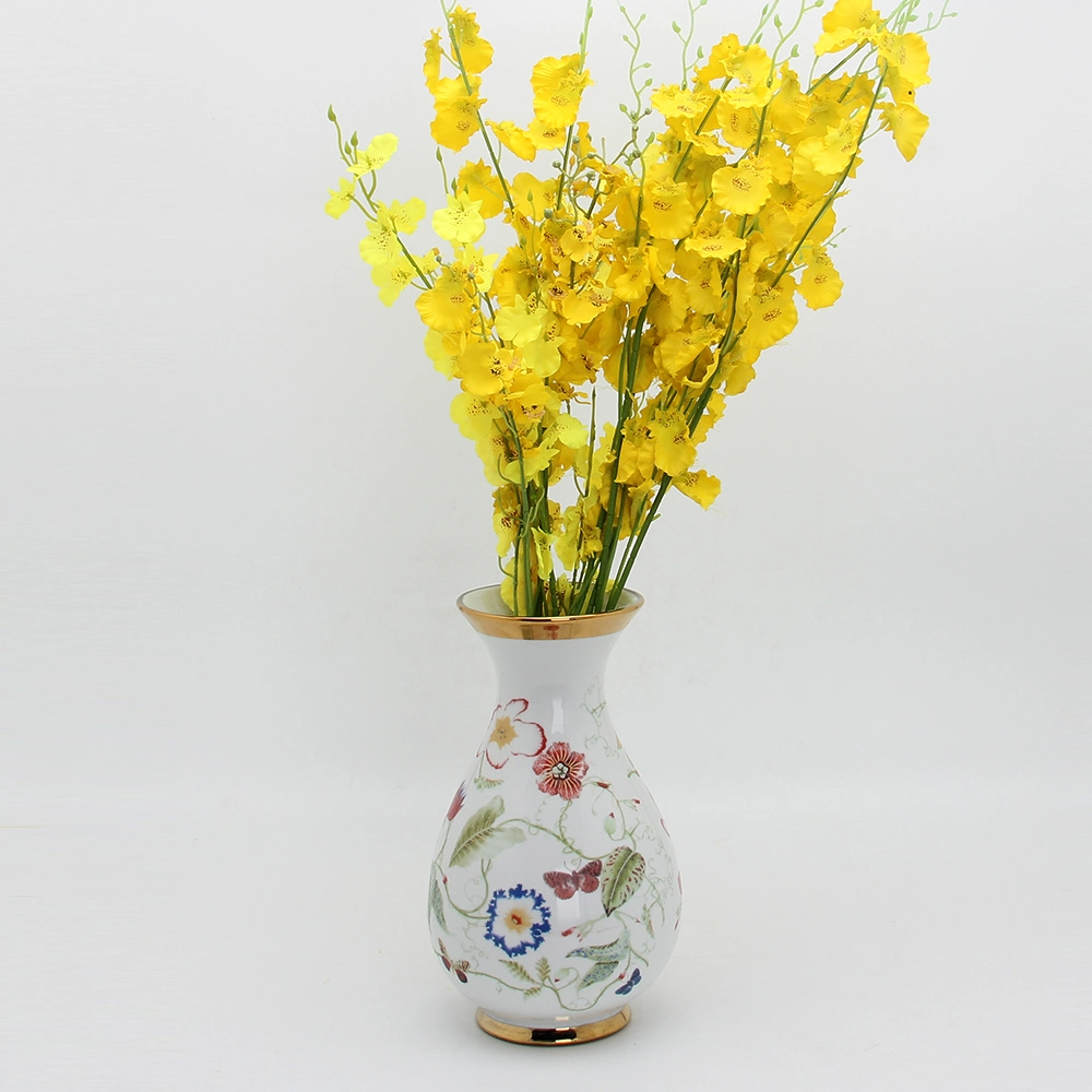 V106 Contemporary Porcelain Vase Flower Arrangement Wholesale/Supplier Rustic Vase Ceramic Table Flower Vase for Living Room