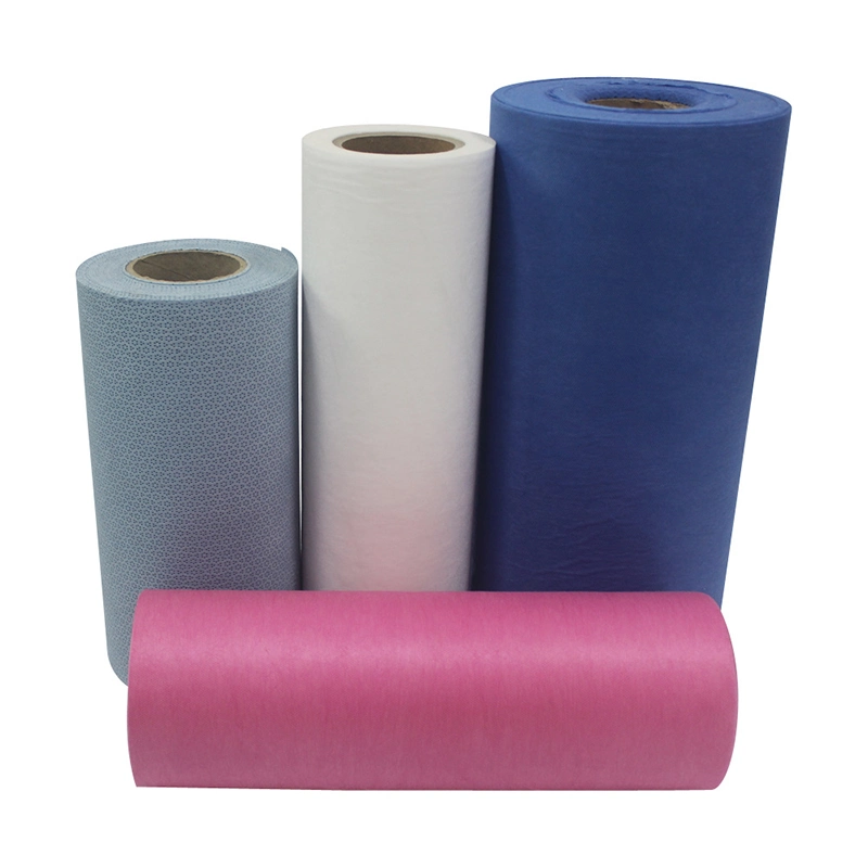 Poids moyen Spun-Bonded PP non tissé en polypropylène étanche pour usage médical de tissu de rouleau