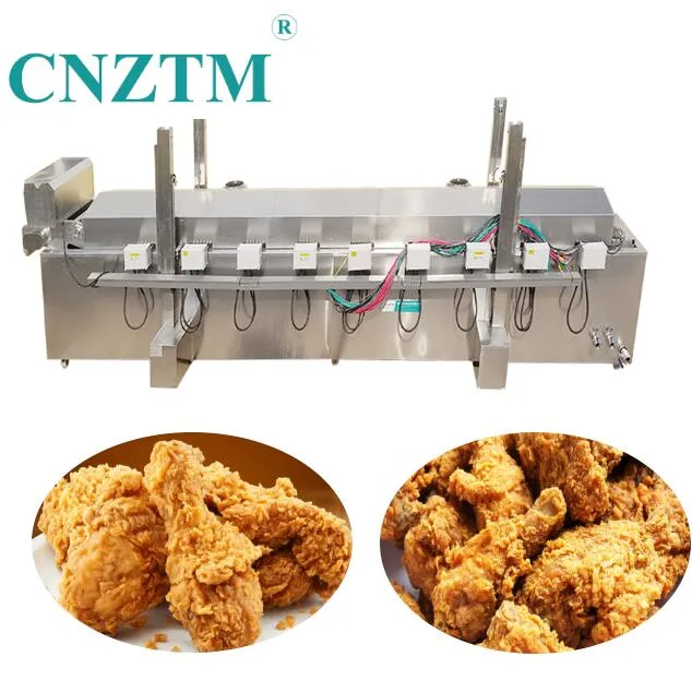 High quality/High cost performance  Stainless Steel Fried Chicken Popcorn Deep Fryer Continuous Oil Frying Machine