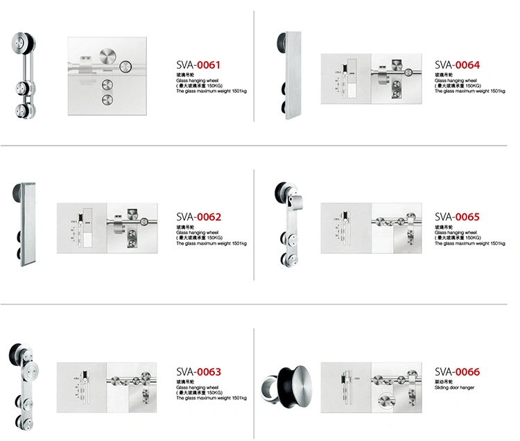 Shower Room Stainless Steel Glass Sliding Door Sets Fitting