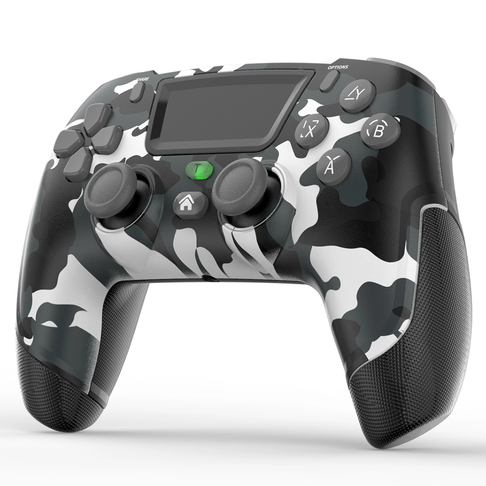 P06 Wireless Vibration Gamepad PC Controller with Macro Programming Joystick for PS4 / Switch / PC / TV - Camouflage Black