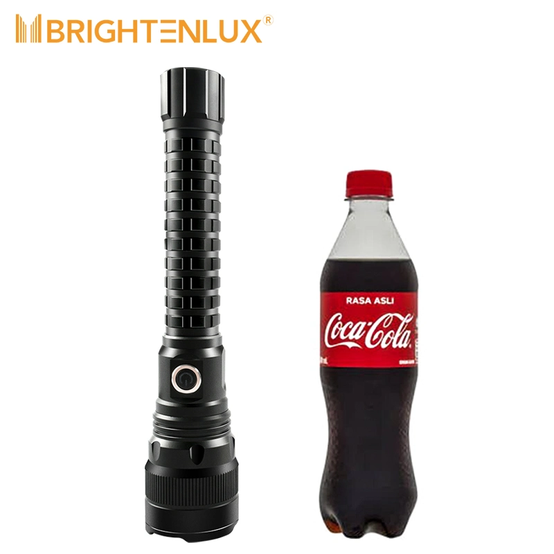 Brightenlux 5000 Lumens Best Bright Ipx4 Waterproof CREE Xhp70 5 Modes LED Tactical Flashlight with Power Bank