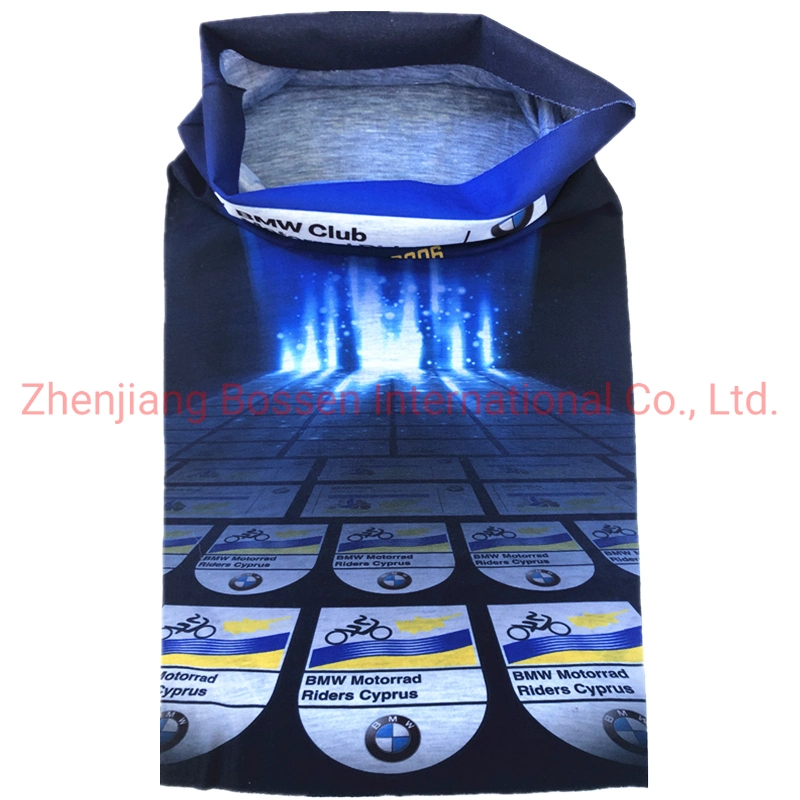 OEM Customized Logo Printed Polyester Microfaser UV Protection Outdoor Camping Seamless Face Tube Scarf