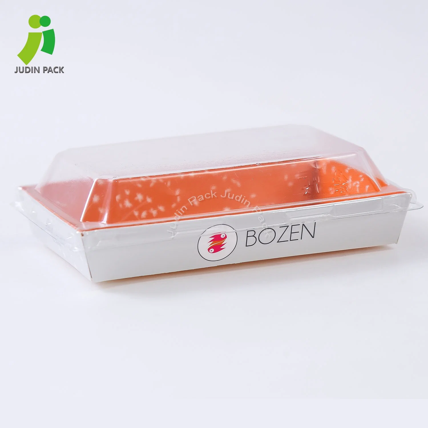 Customized Logo Printing Food Grade Paper Container Sushi Takeaway Container