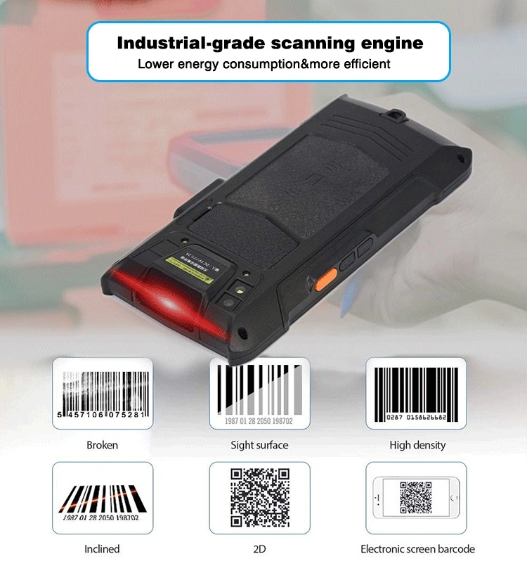 Android 2D Qr Code Reader Handheld Terminal PDA Android Barcode Scanner with NFC RFID Reader Device Pdas C50