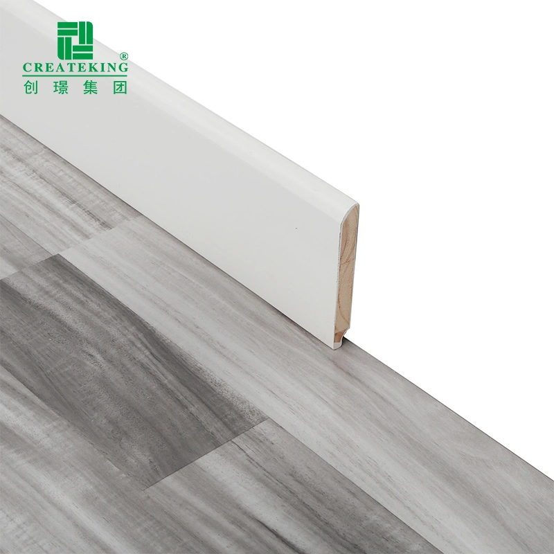 Foshan Supplier White Color 20PCS Per Box Multisolid Wood Baseboard for Protection