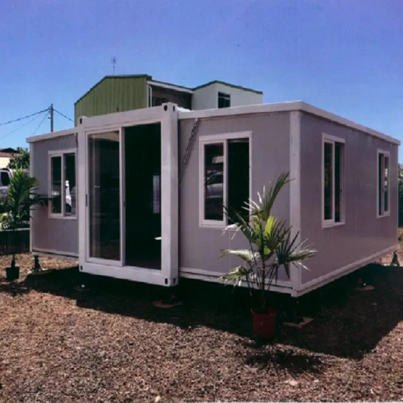 Homes Prefab Modern Low Cost Galvanized Steel Prefab Tiny Home Kitchen Expandable Container House