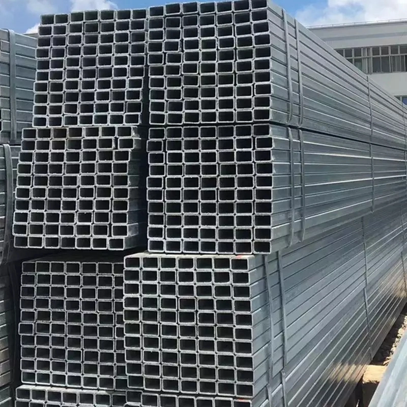 ASTM A500 Gr. B por imersão a quente de aço galvanizado Square e Tubo retangular 16 -280 Medidor tubos quadrados