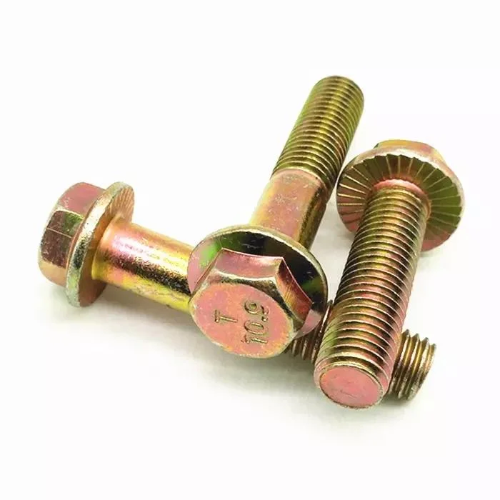 ISO4162/ DIN9621/En1665 M20 Fastener Full Thread Serrated Hexagon Hex Head Flange Bolt