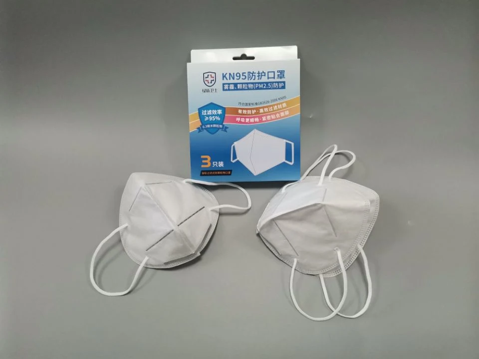 De adulto desechables blancas Earloop KN95 Máscaras sin válvulas