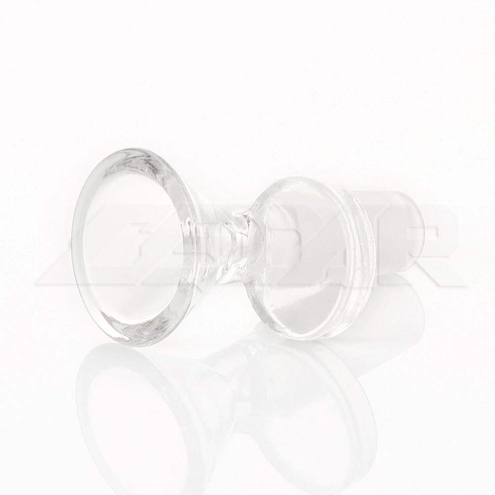 Hohe Borosilikatglas 14mm 18mm transparenter Griff hohe Borosilikatglas Schüssel Wasserpfeife Schüssel Tabak Hookah Rauchen Zubehör