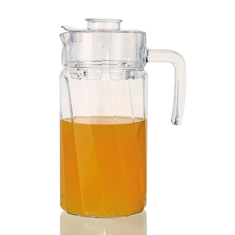 Unique Designed 1700ml 57.5oz Heat Resistant Decorative Glass Jug with Spout