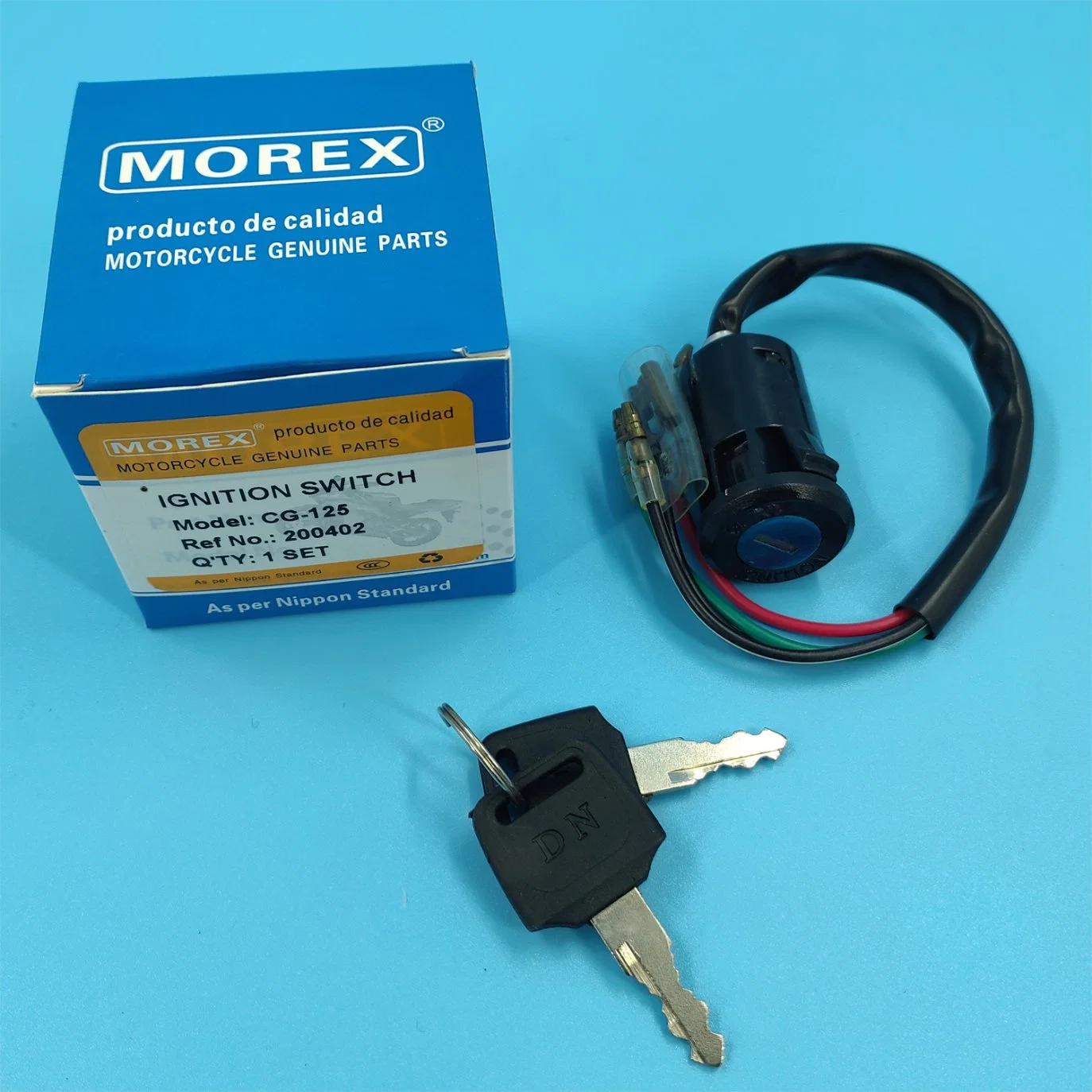 Motorcycle Spare Parts Accessories Morex Genuine Ignition Switch for Xf-125 Original Honda Suzuki YAMAHA Bajaj Vespa Kymco Lock Set Kit Tank Cap