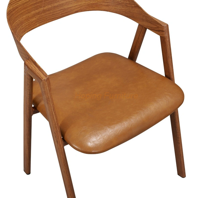 Cadeira de jantar estilo cadeira de Vestir metálica Nordic Hot Sale moderna Cadeira da parte inferior traseira em Metal de Grão de Madeira