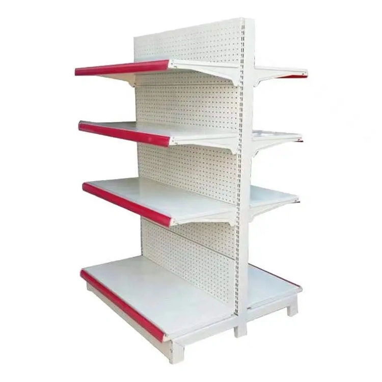 Single Sided Wall Supermarket Metal Shelf