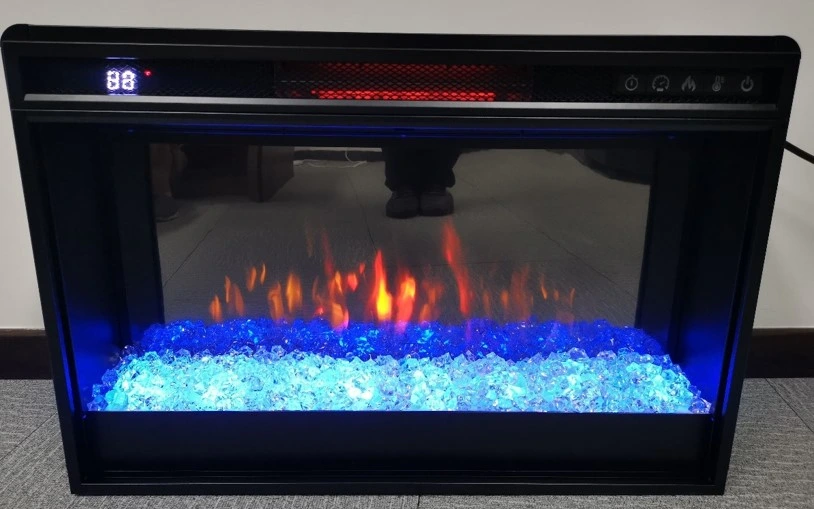 Hot Sale LED Simulation 3 Side Electric Fireplace with Heater/Without Heater