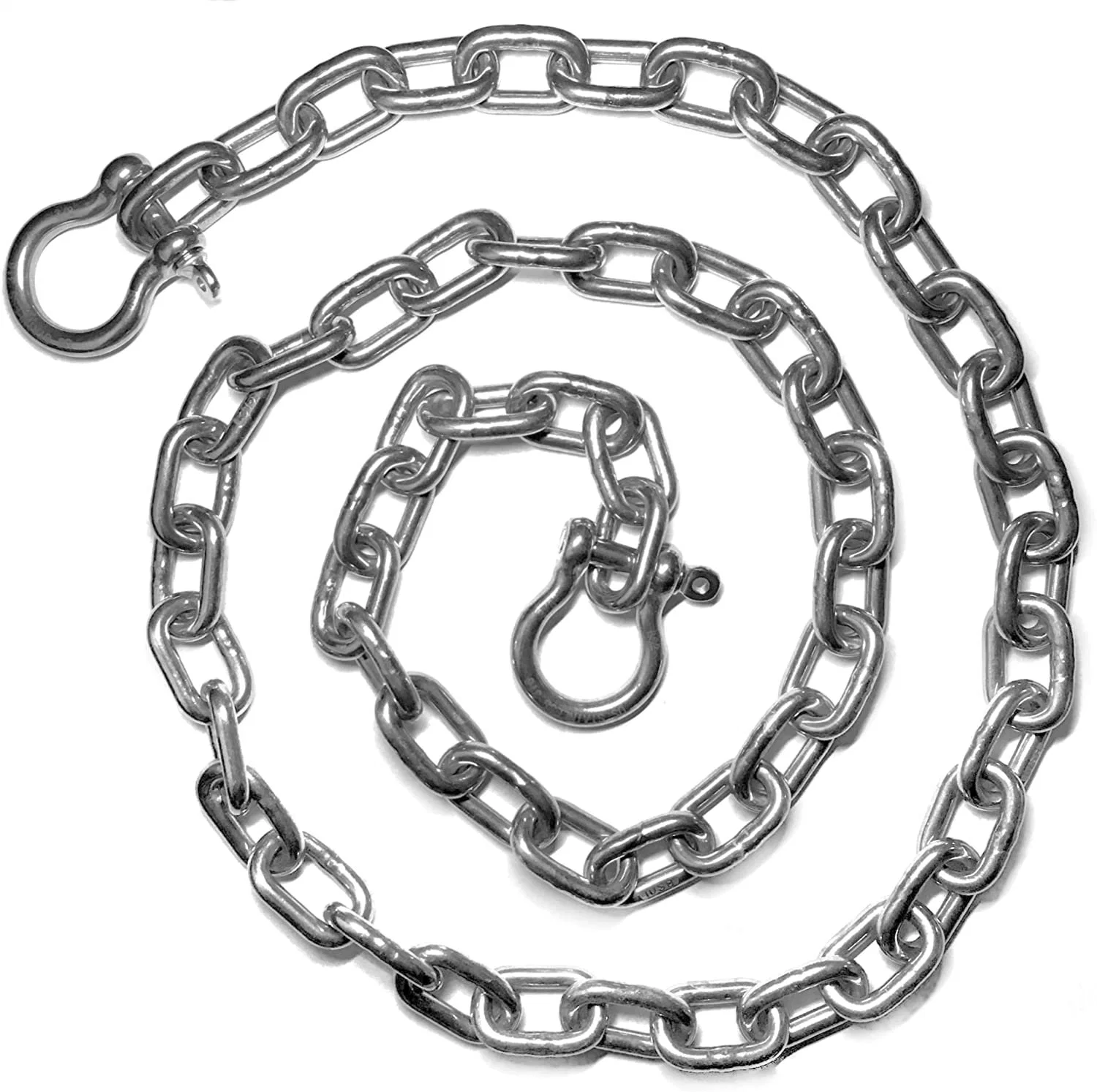 Galvanized Anchor Chain Heavy Boat Chain Anchor with Anchor Chain Including Boat Anchors for Different Size