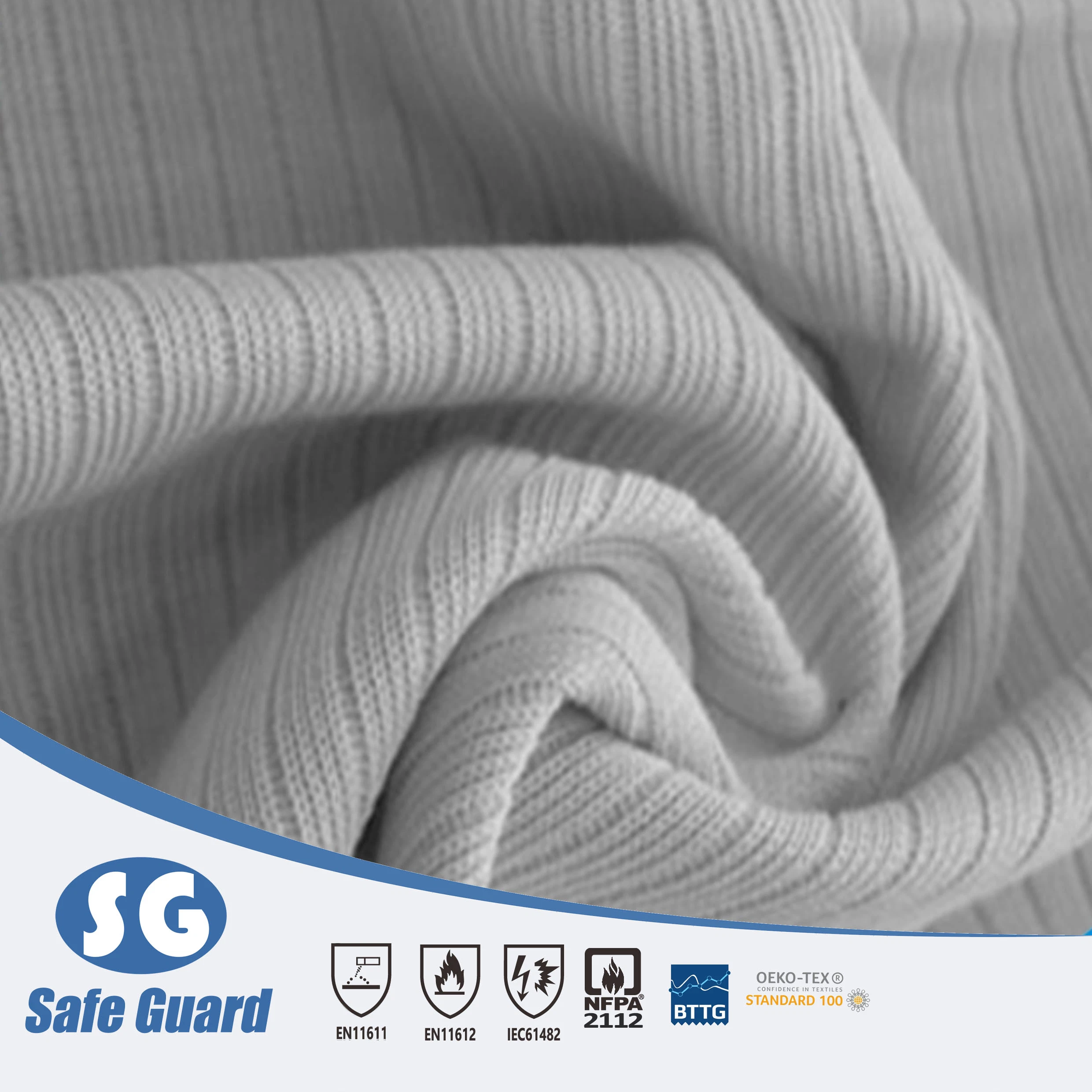 400GSM 95%Cotton 5% Elastane/Spandex Knitted Fr Rib for Shirt Cuff & Collar