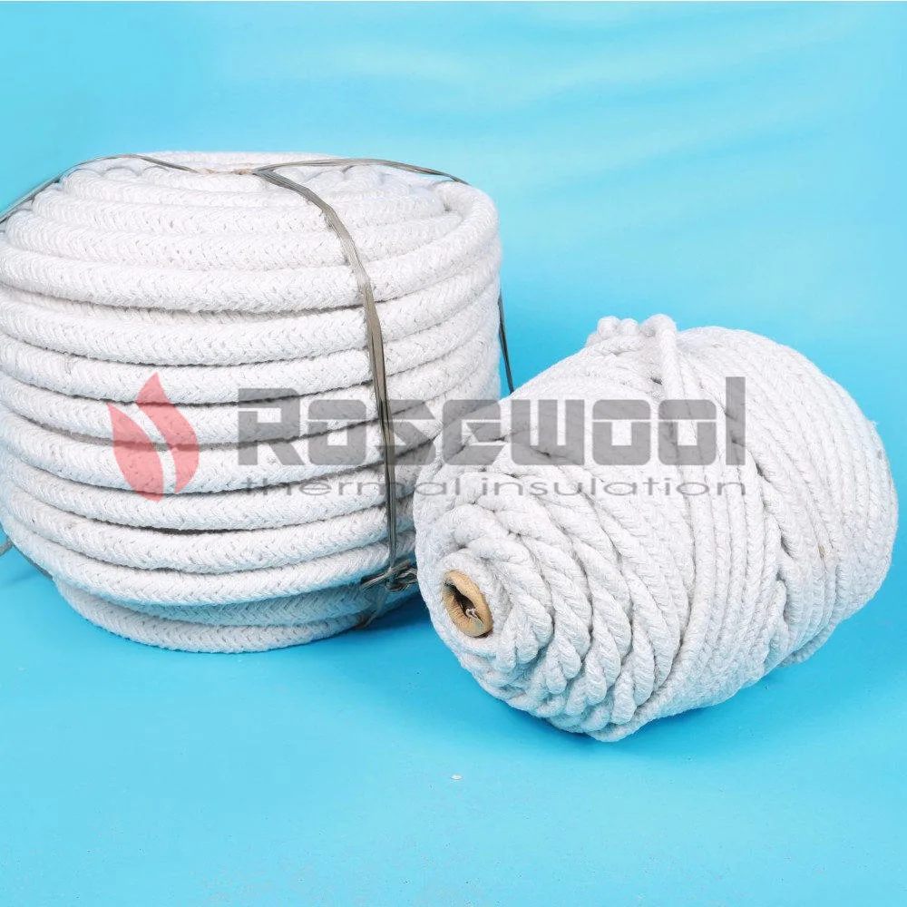 500&plusmn; 15 Kg/M&sup3; Ceramic Fiber Rope Ceramic Fiber Gasket for Insulation, Sealing and Filling From Certified Supplier