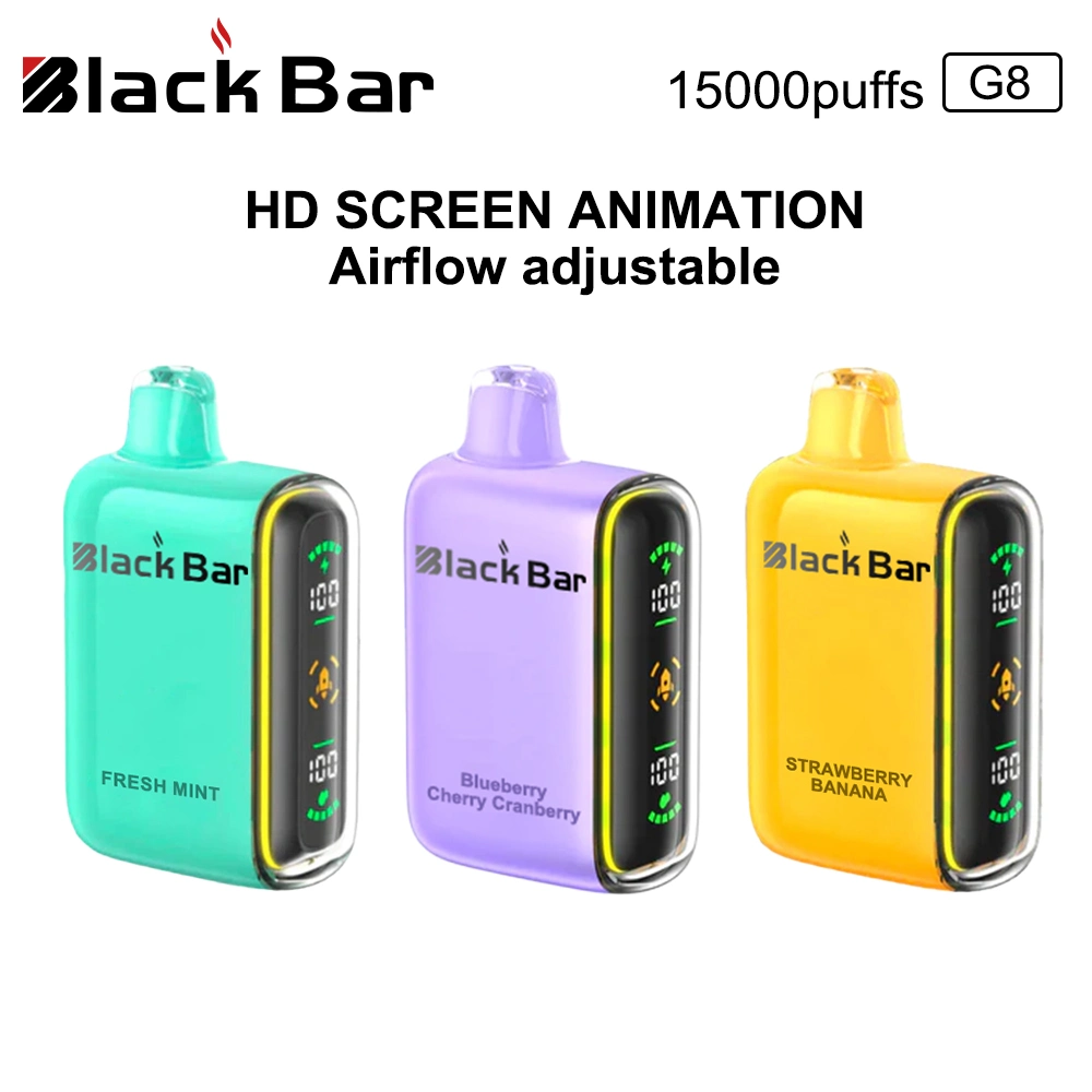 HD Screen Animation 15K Puffs de alta calidad cigarrillo electrónico Mayoreo de aire VAPE ajustable