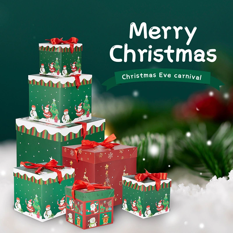 عيد ميلاد المسيح هدية [كندي] صندوق مربّعة يعبّئ مبتكرة عيد ميلاد المسيح صندوق