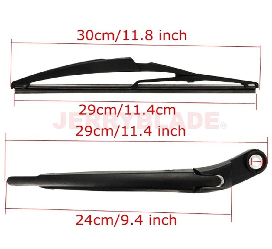 Rear Wiper Blade Arm Kit 6429 EV, Rear Windshield Wiper Blade Arm Assembly 6429 EV for Peugeot 407sw 2004-2017 Back Windscreen Wiper Arm Set Replacement