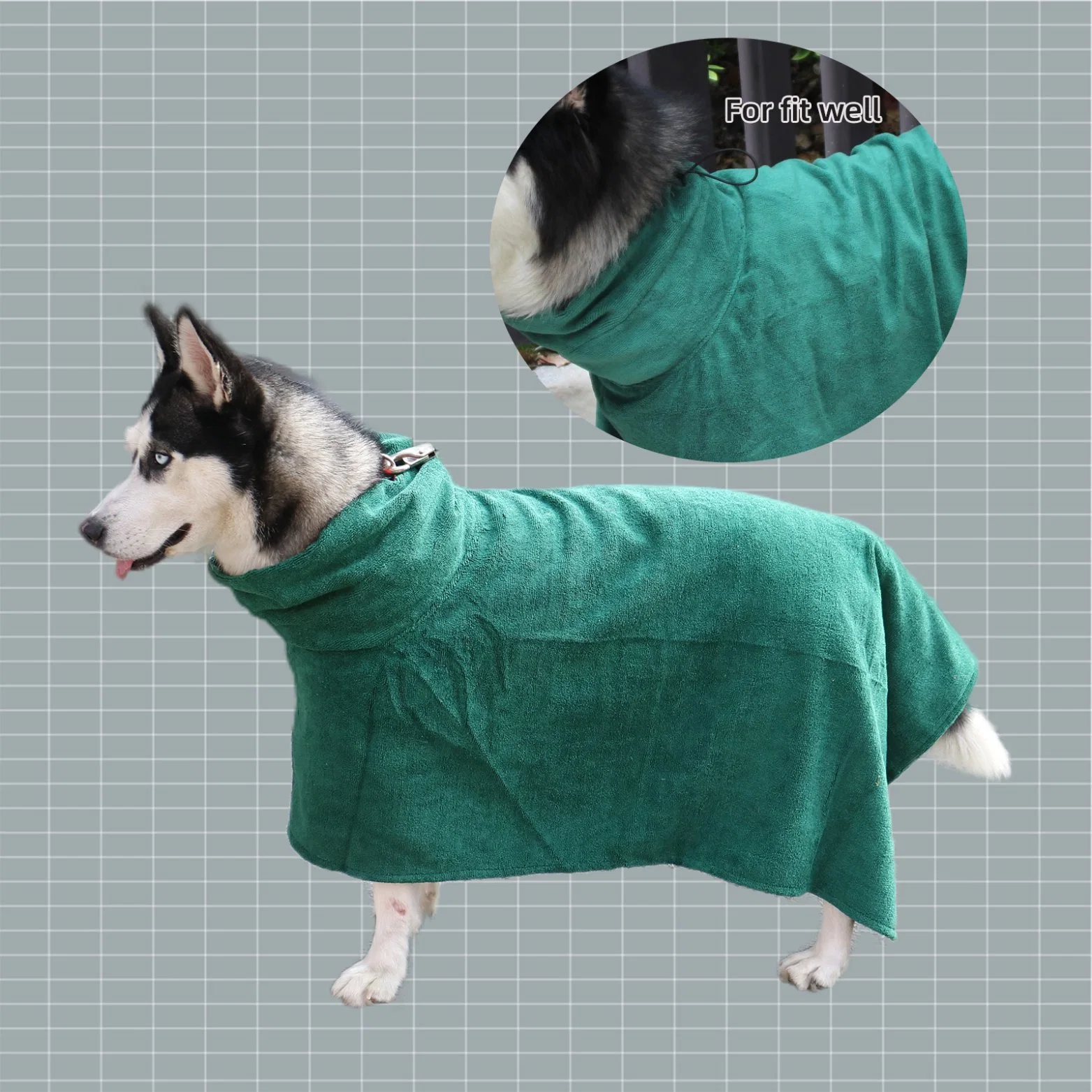 Super Absorbent Microfiber Fast Dry Pet Product Soft Dog Bathrobe Pet Product