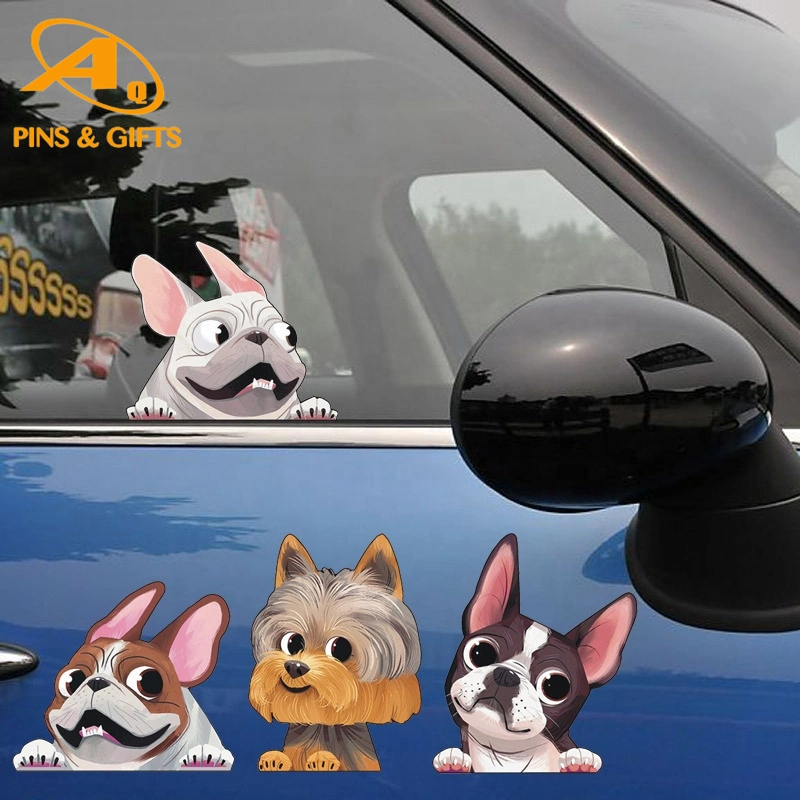 12 تصميم الحيوانات الأليفة الكلب السيارات التأملية قشرة الفينيل التأملية وملصقات آلة الطباعة الرسومية