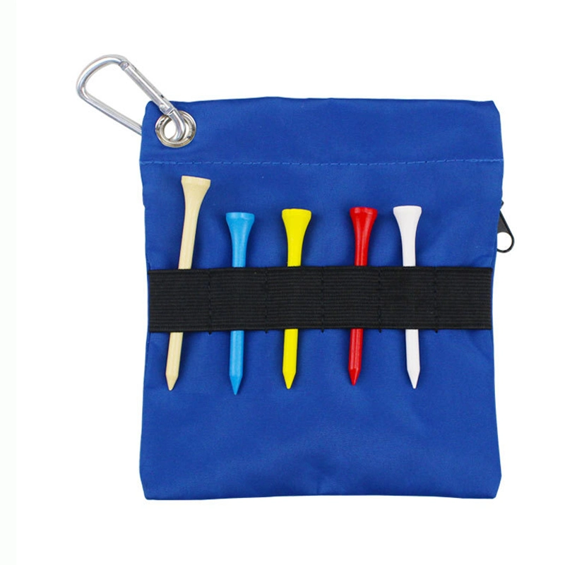 Golf Pouch Bag with Carabineer Golf Tees Holder Golf Ball Stand Organizer Pouch Bag (Golf Tees Not Included) Wyz13255