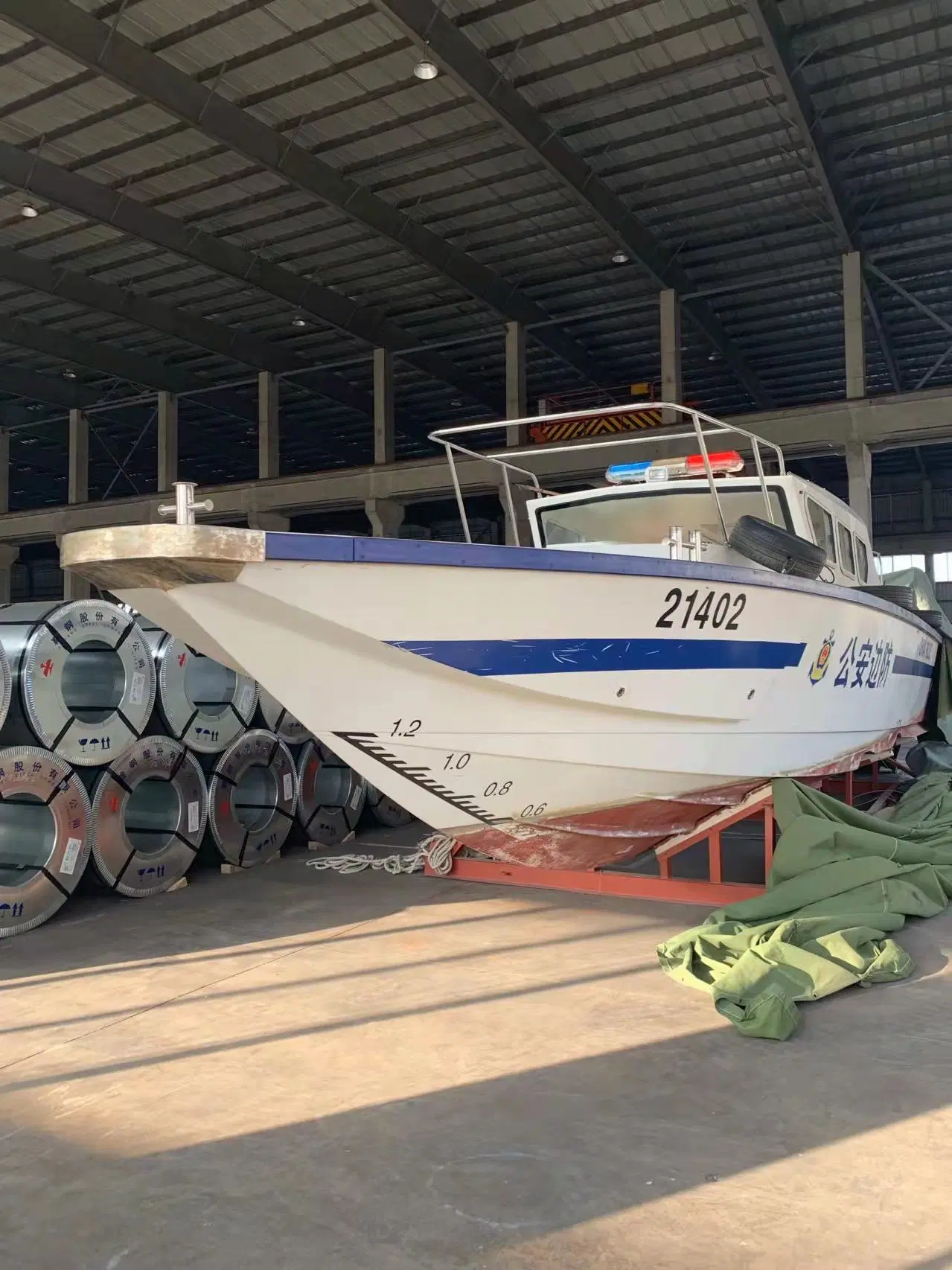 Fibre de verre Hull style de police et Marine utilisent la surveillance maritime multiple Utilitaire Costal Patrol Craft à vendre Caraïbes