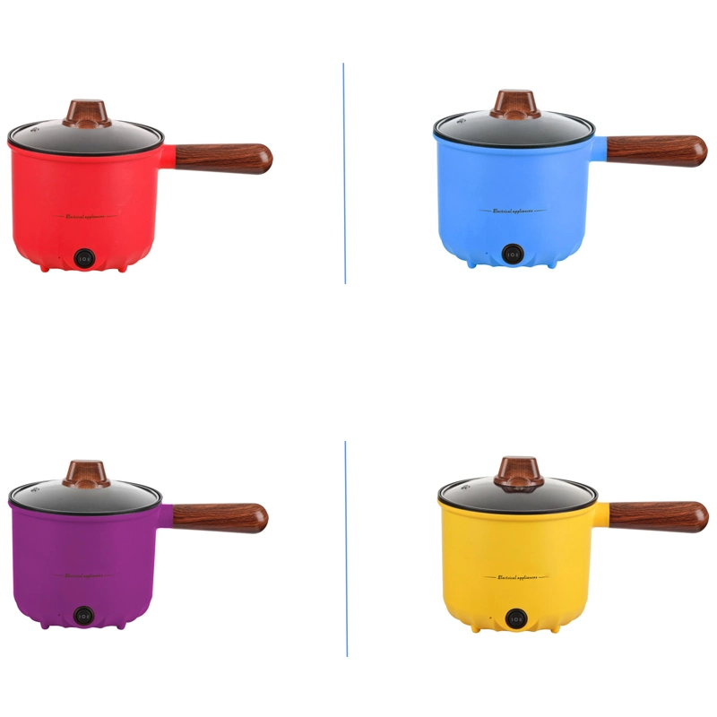 Hot Selling 220V Mini Multi-Function Steaming Noodle Non Stick Hot Pot Electric Noodles Cooking Pot with Steaming Grid